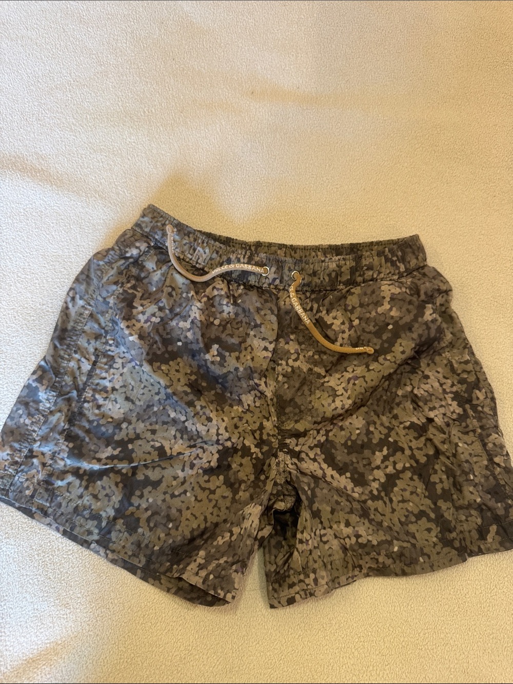 Dolce & Gabbana Kids Camo Swim Shorts - Green & Gray